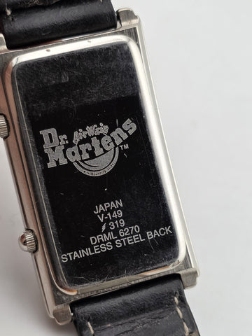 Vintage Rare Dr. Martens Dual Dial Watch Rectangular Japan Quartz V-149 Y2K Work