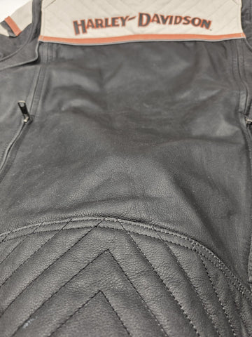 Harley-Davidson® Women's Triple Vent Miss Enthusiast II Leather Jacket Size 2W.