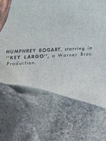 1948 Humphrey Bogart Kimberly Pockett Eversharp Pen- Vintage Ad. Original