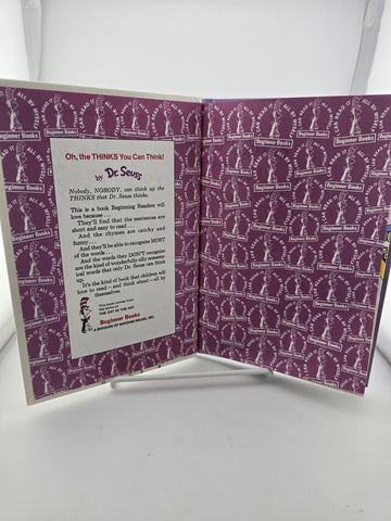 Vintage Hardcover:  Oh, the Thinks You Can Think book Dr. Seus 1st Book edition