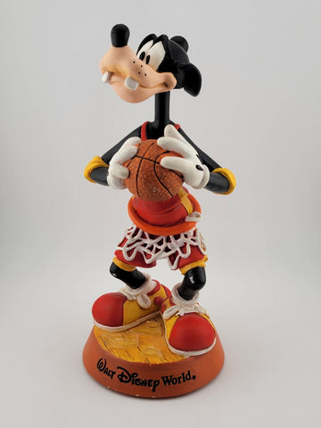 Walt Disney World Disneyland Resort Goofy Basketball Bobble Head Figurine 8.5”