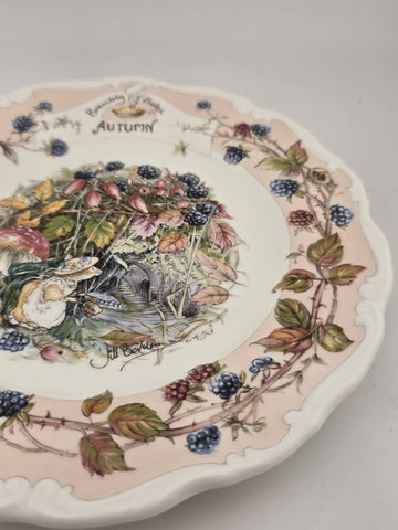 Collectible Royal Doulton Brambly Hedge Autumn Teacup/Coffee Mug & dessert plate