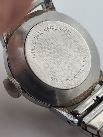 Vintage Ingersoll Disney Mickey Mouse 24mm Manual Wind Watch Good Running