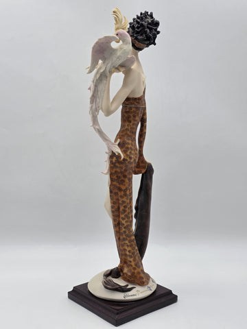 Giuseppe Armani Lady With Parrot 616/C Hand Signed LE 262/5000 Box COA Italy