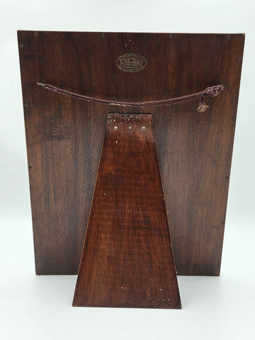 Rare Original Antique Jewish Rabbi Relief Plaque, Molded Plaster Judaica C1890