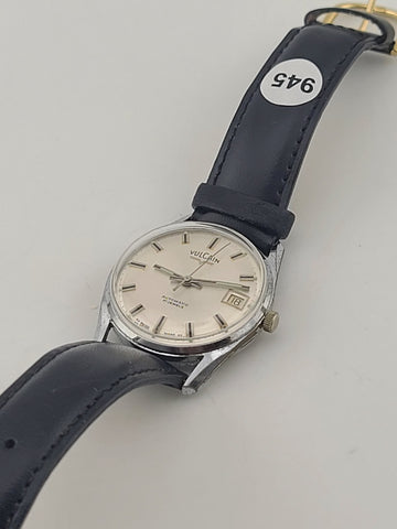 Vintage 1960's Vulcain Men's Automatic Calendar 17J Swiss Made Watch. Working.