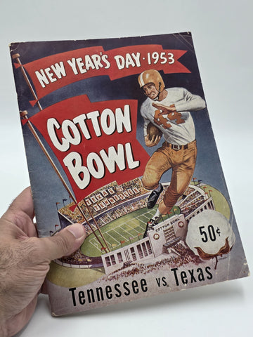 1953 Cotton Bowl Program &2 Ticket Stubs Tennessee Volunteers vs Texas Longhorns