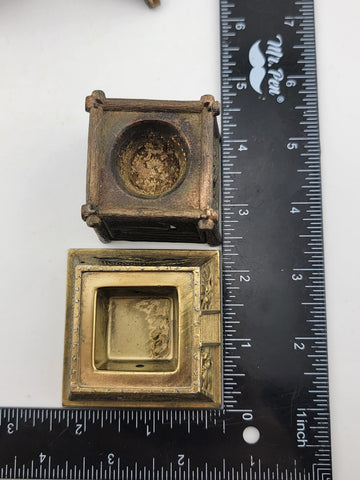 Lot Of 2 Antique Asian Themed Incense Burners. Chinese And Japanese Temples.