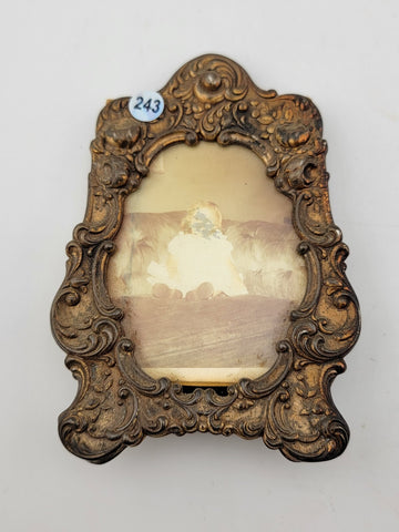 Antique Victorian Miniature Picture Farmes. Gorham Sterling Silver & Baroque.