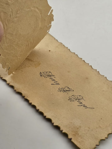 1880s-1890s Grover Cleveland 22nd & 24th U.S. President Decorative Calling Card