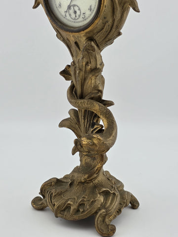 Antique 19th C Jennings Brothers Art Nouveau “Holly” Clock 1891. Spring Broken