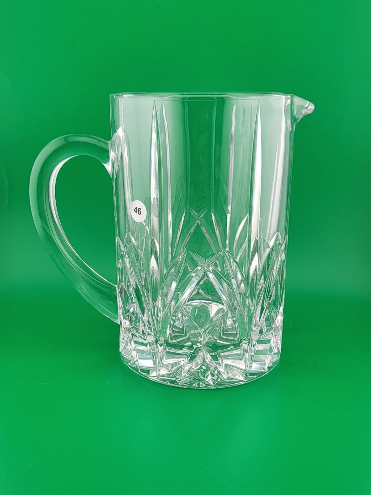 Vintage Marquis by Waterford Crystal Elegant Wedge Cut Pitcher 6.5" Tall