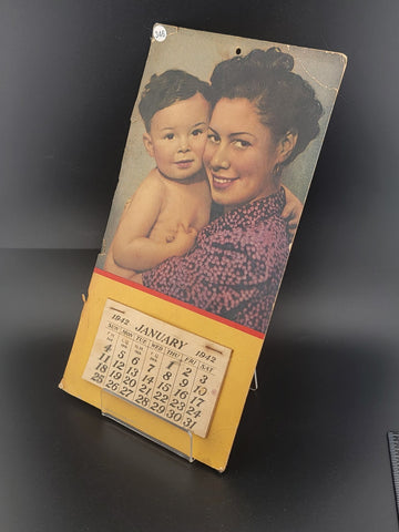 Rare Antique Collectible CALENDAR Advertising 1942 PHILLIPS 66 Complete Year.