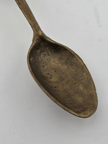 Rare Antique Collectible Brass Monkey Decorative Spoon. 7 Inch Tall.