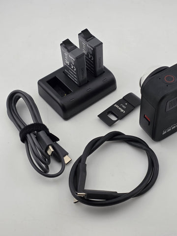 GoPro MAX 360 Camera + 3 Batteries Charger Bundle Tested Working Used Twice Only