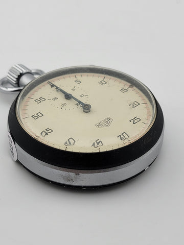 Rare Heuer Split-Second Chronograph 1/100 Minute Vintage Excellent Condition