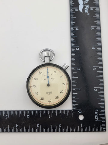 Rare Heuer Split-Second Chronograph 1/100 Minute Vintage Excellent Condition