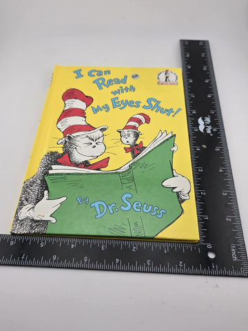 Vintage Hardcover: I can read with my eyes shut book Dr. Seus 1st Book edition