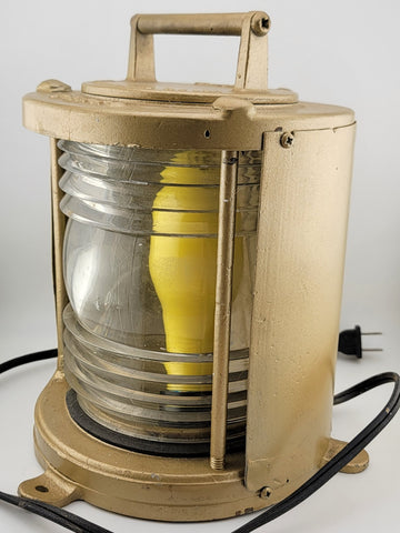 Rare Vintage Original Perko USCG Ships Masthead Light W New Cable. Works.