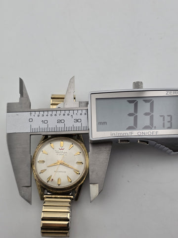 Vintage 1960's Waltham Self-Winding Shock Resistant 17j Wristwatch Working Cond.