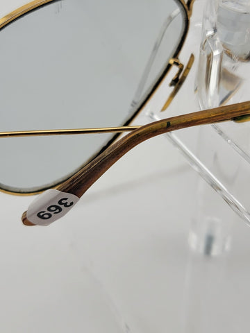 Vtg 1960's 58[]14mm VINTAGE B&L RAY-BAN ARISTA PHOTOCHROMIC AVIATOR SUNGLASSES