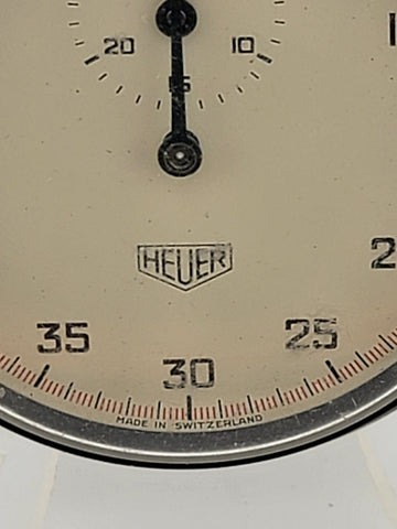 Rare Heuer Split-Second Chronograph 1/100 Minute Vintage Excellent Condition