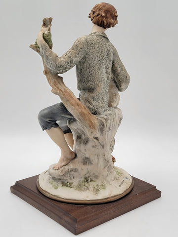 Giuseppe Armani Sculpure Capodimonte 1982 Florence Shepherd with Sheep 13 in