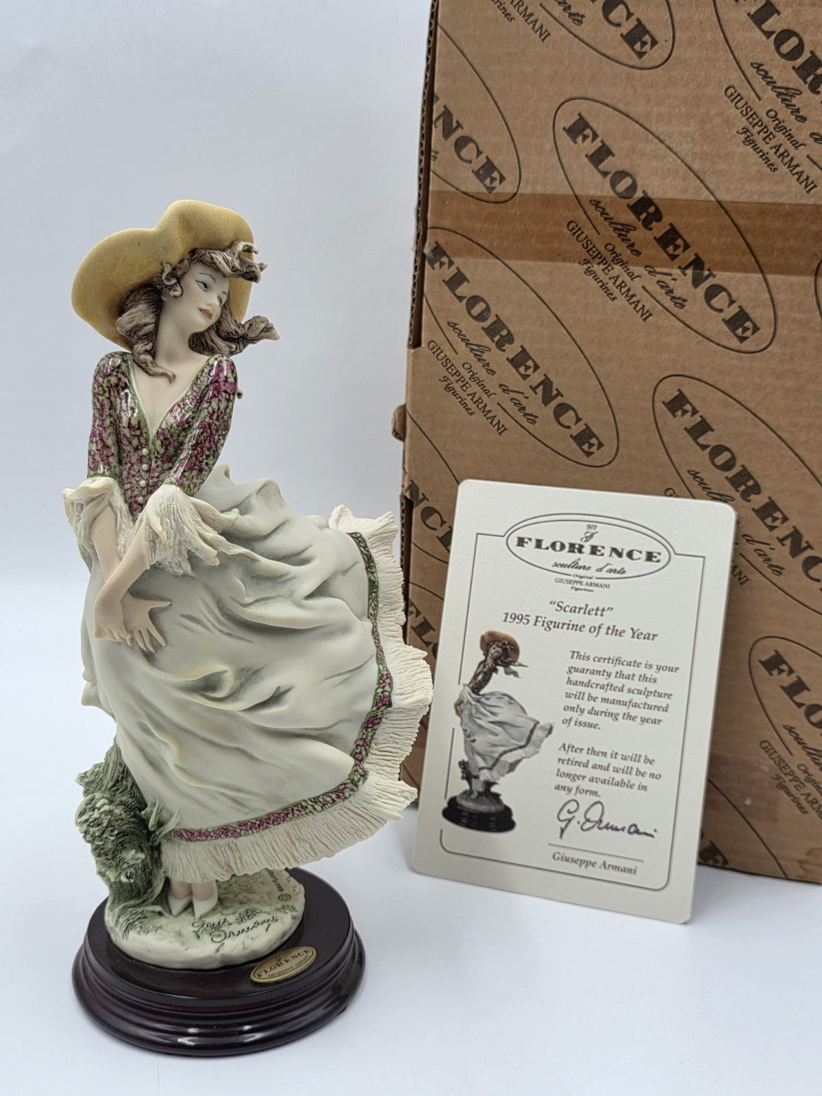 Giuseppe Armani Florence Scarlett 1995 Figurine of the Year 0698-C Box & COA