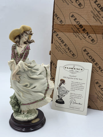 Giuseppe Armani Florence Scarlett 1995 Figurine of the Year 0698-C Box & COA