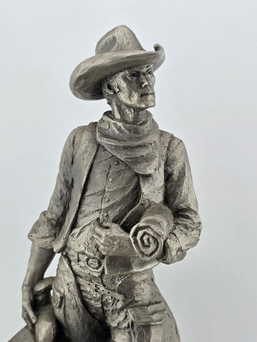 "The Wrangler" by Jim Ponter Pewter Figure Western Heritage Museum Vintage 1979