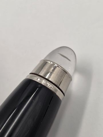 Vtg Montblanc StarWalker Doué Rollerball Pen Black Resin Platinum Metal Germany