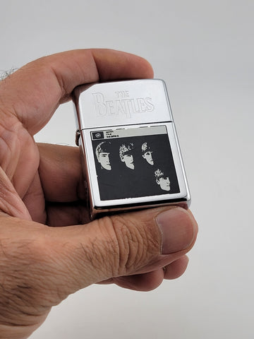Zippo Lighter The Beatles - John Lennon, Paul McCartney, George & Ringo. Works.