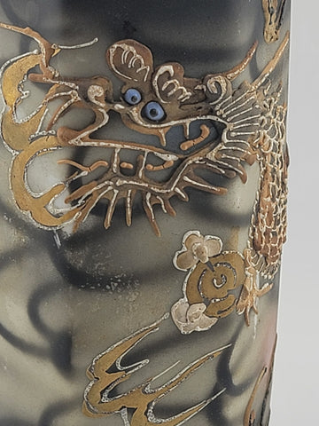 Antique Original Sake Dragonware Bottle Japanese Decanter Whistling Singing Bird