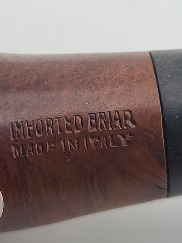 Vintage Italian Handmade Figural Carved Briar Tobacco Pipe Face Head Made Italy