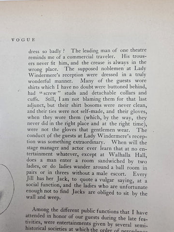 Rare 1893 Vogue Leaf "WON AT SIX FEET" Equestrian Horse Jump H. Pelham Robbins