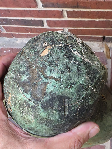 Antique 18th C XL Wooden Sculpture Of Virgin Marie Magdalene Hand Painted. 34 In