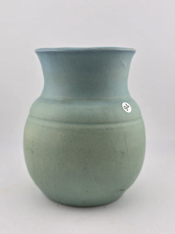 ORIGINAL VAN BRIGGLE HAND THROWN POTTERY VASE TURQUOISE/GREEN