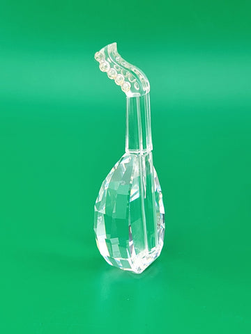 Rare Vintage Swarovski Crystal Lute 7477000004 169246. Retired 1997.  MIB+COA