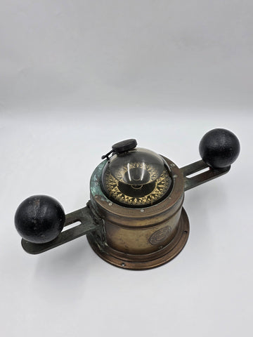 Rare Antique Kelvin White Constellation Ship Binnacle Compass Brass Nautical .