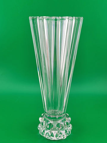 Vintage Rosenthal Crystal Vase Deep Cut Made In Germany Vase Classic Starburst