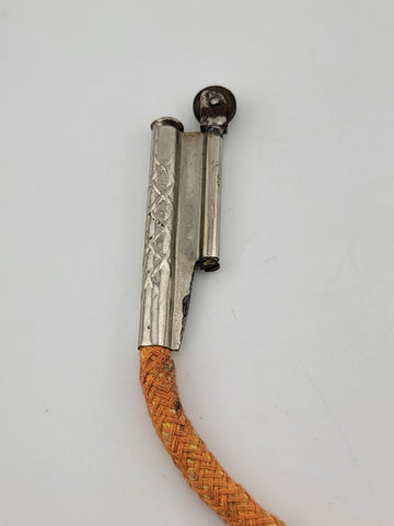Antique Trench Art French Pocket Cigarette Lighter, C 1915 Silverplated. Working