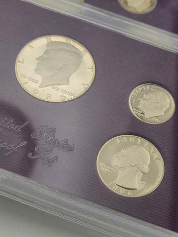 1984, 85, 86 & 89 U.S. Mint Proof Set Lot (5 Sets) Complete Original Packaging
