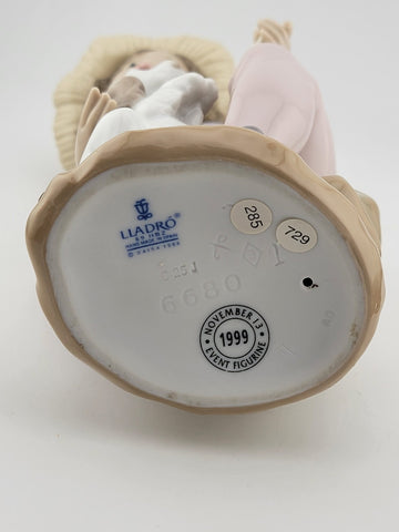 RETIRED LLADRO 6680 "FRIENDS FOREVER" GIRL W/DOG 1999 COLLECTOR SOCIETY FIGURINE