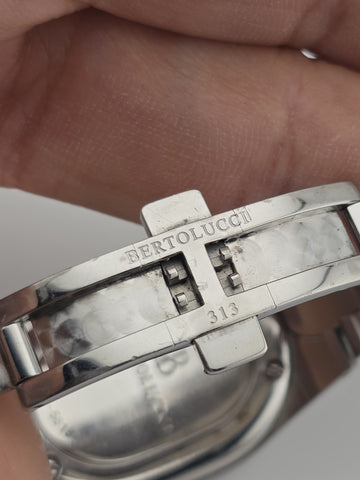 Vintage Bertolucci Serena Swiss Made Ladie Quartz Watch Ref 313-5818 Steel Works