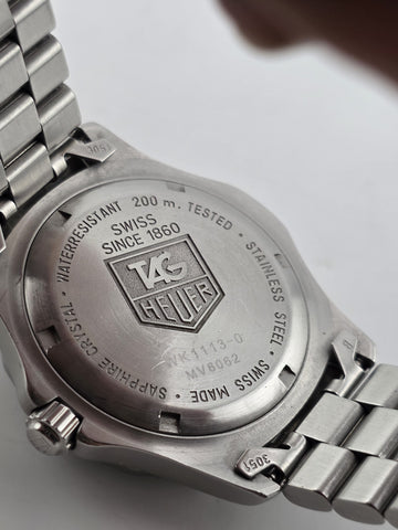 Vintage TAG Heuer 2000 Blue Men's Watch - WK11130-MV6062. 200 Meters. Works.