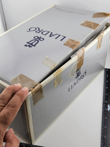 Try This. Lladro #4549 Geese With Snail on Reeds Large Porcelain