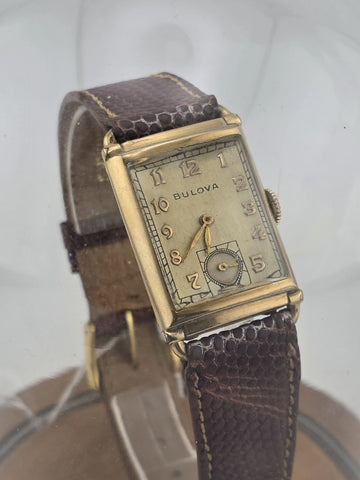 Private: Antique 1941 Bulova President 10k GF Wristwatch. Phil Collins Estate.