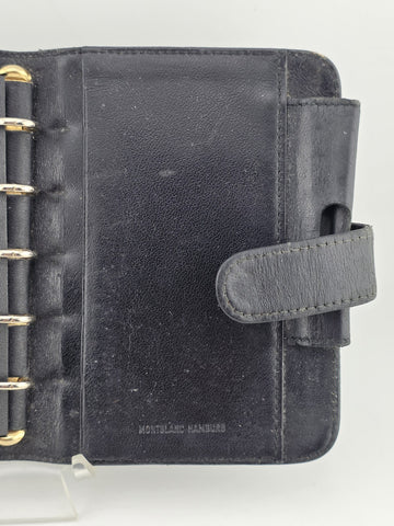 VTG MONTBLANC BOHEME 106788 POCKET ORGANIZER-WALLET BLACK-PEARL LEATHER ITALY