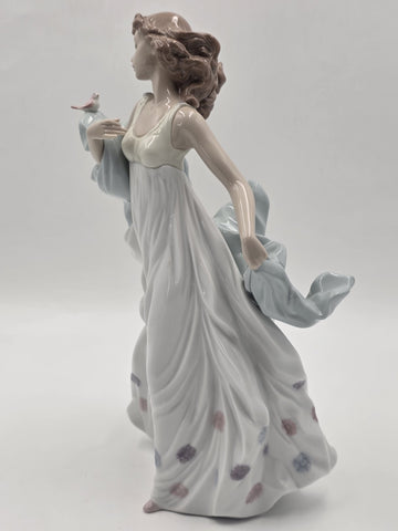 Vintage Lladro Porcelain Figurine "Summer Serenade," # 6193. retired 2004