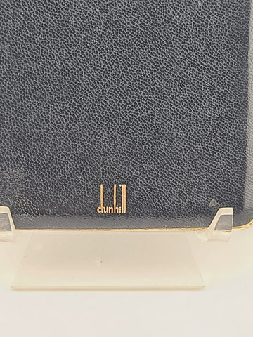 Vintage Large Alfred Dunhill London Leather Cigarette Case Gold Tone Interior.